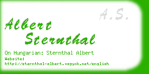 albert sternthal business card